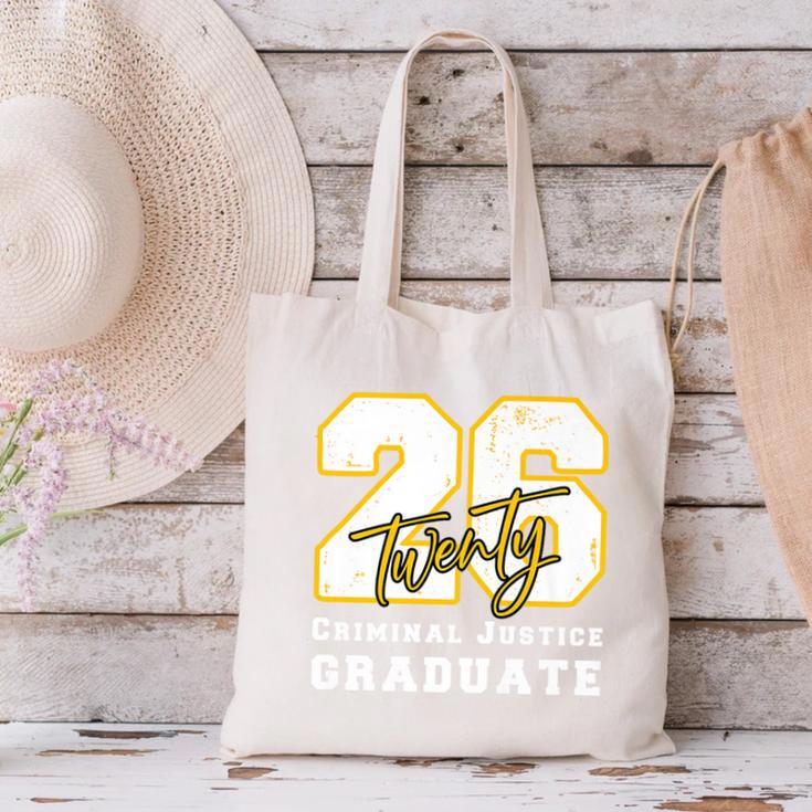 Criminal Justice Graduate Graduated Class Of 2026 Graduation Premium Canvas Tote Bag