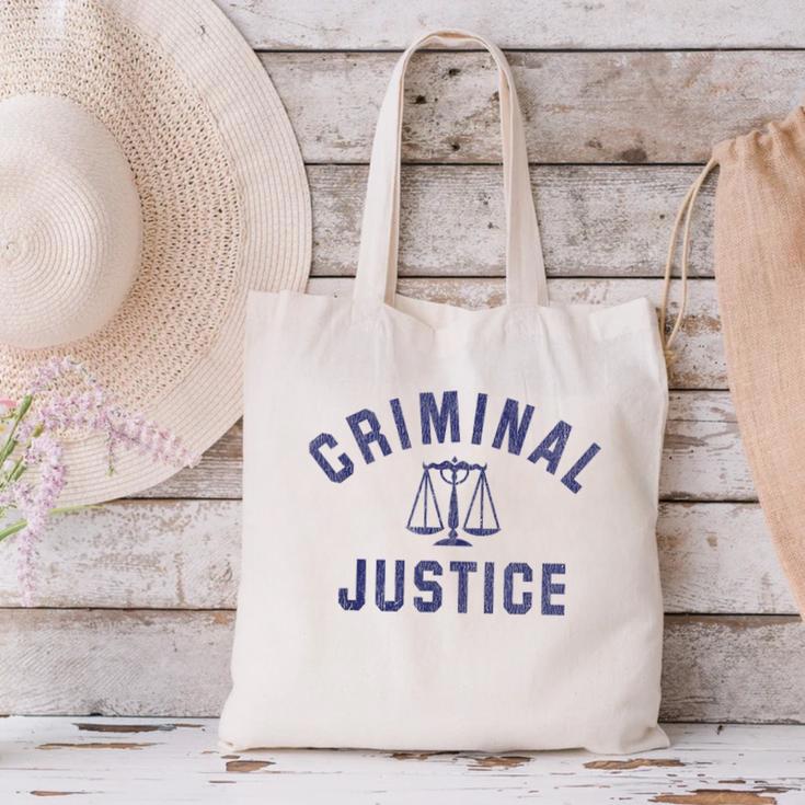 Criminal Justice Major College Graduate Graduation Canvas Tote Bag