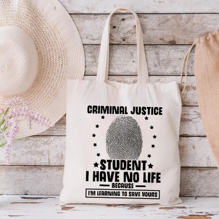 Criminal Justice School Degree Graduation Day Student Canvas Tote Bag