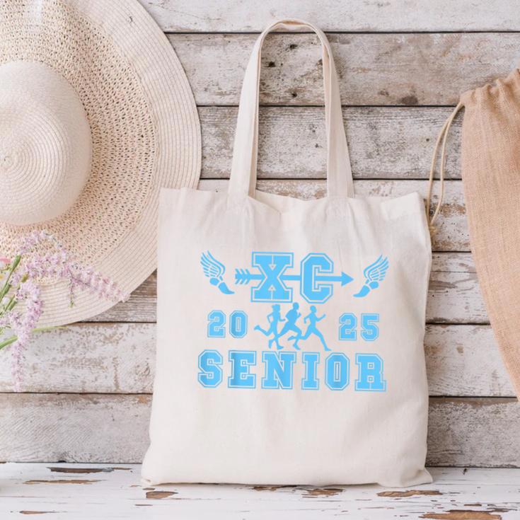 Cross Country Senior Night Senior 2025 Graduation Party 25 Canvas Tote Bag