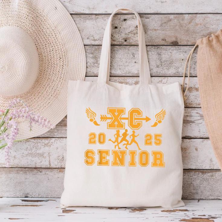 Cross Country Senior Night Senior 2025 Graduation Party 9 Canvas Tote Bag