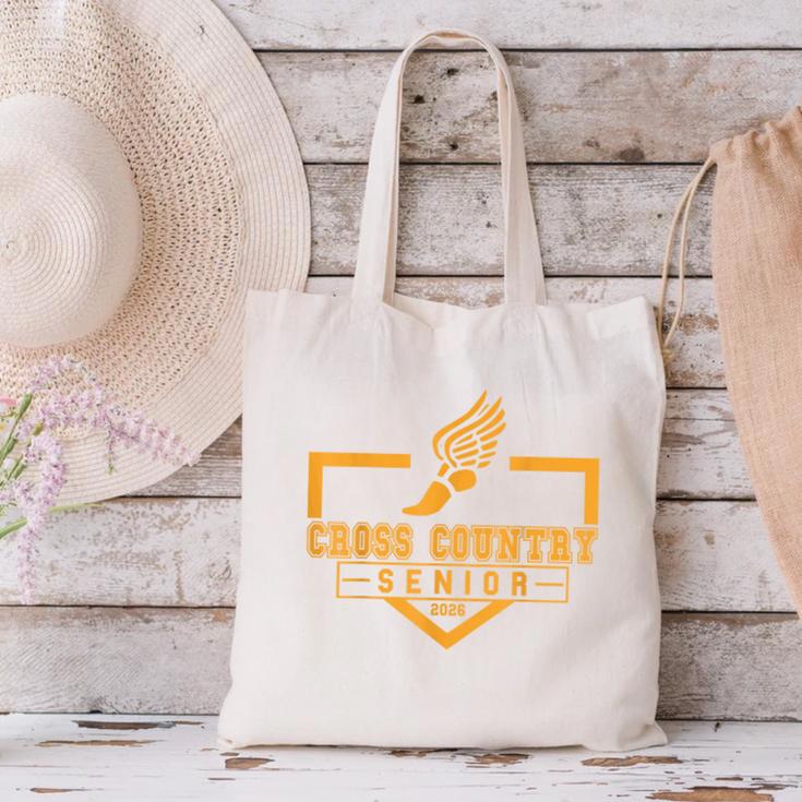 Cross Country Senior Night XC Senior 2026 Graduation 19 Canvas Tote Bag