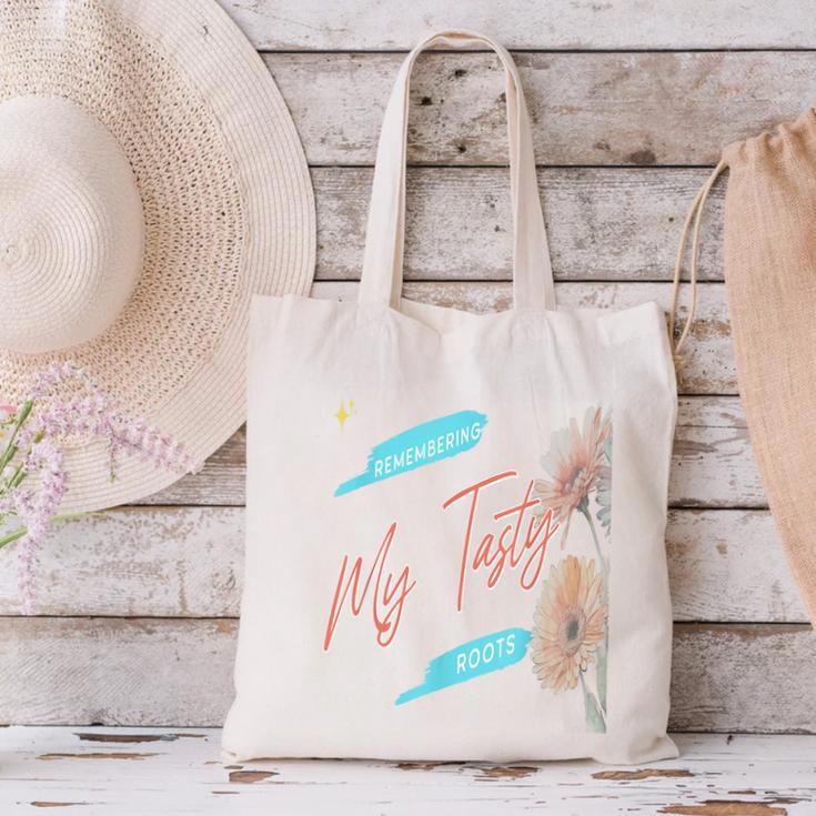 Cultural Flavor Memory Floral Nostalgia Garden Sentiment Canvas Tote Bag