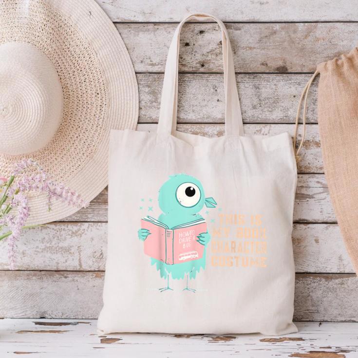Cute Pigeon This Is My Book Character Costume For Reading Canvas Tote Bag Cute Pigeon This Is My Book Character Costume For Reading Canvas Tote Bag