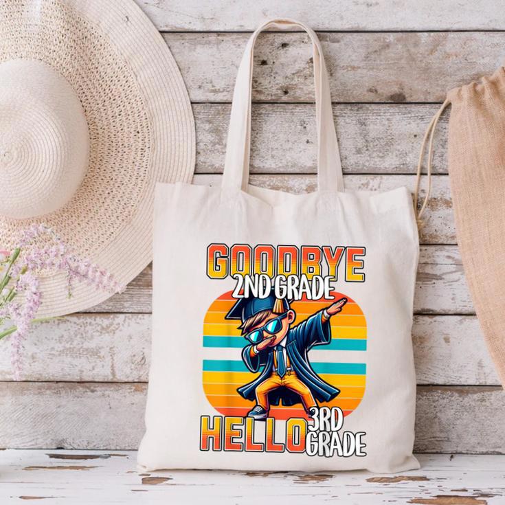 Dabbing Boy Goodbye 2nd Grade Hello 3rd Grade Graduation Canvas Tote Bag