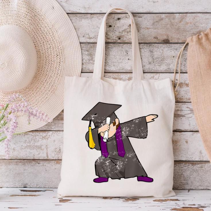 Dabbing Graduate For Graduation Men Dab CuteShirt Canvas Tote Bag