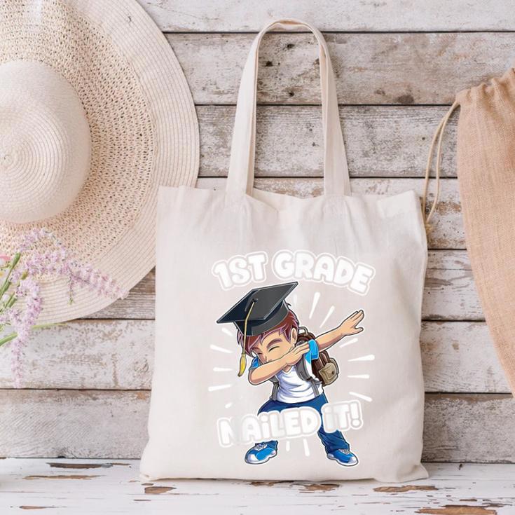 Dabbing Graduation Boy 1st Grade Class Of 2021 Nailed It Canvas Tote Bag