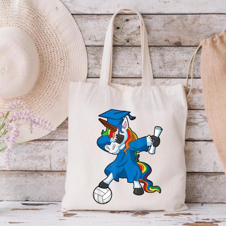 Dabbing Graduation Class 2023 Unicorn Volleyball Canvas Tote Bag
