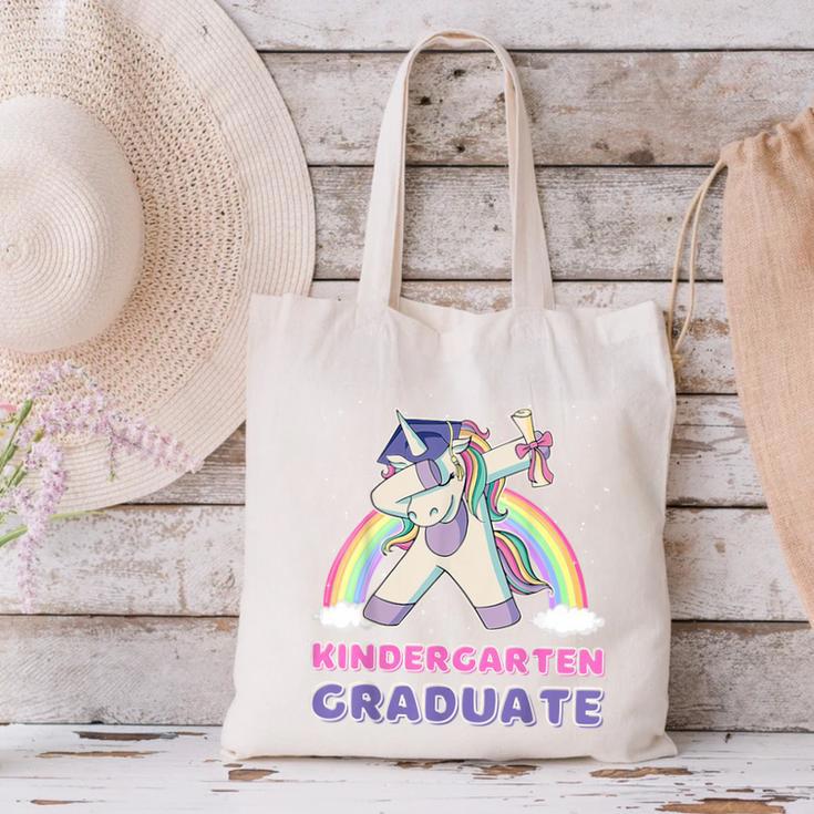Dabbing Unicorn Kindergarten Graduation Dab Dance Girl Canvas Tote Bag