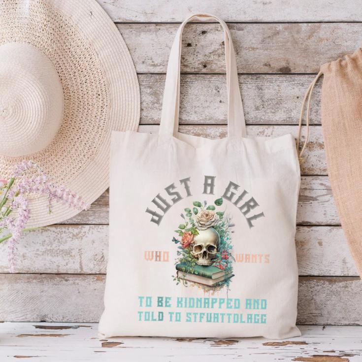 Dark Romance Women STFUATTDLAGG Smutt Book Merch Good Girl Canvas Tote Bag