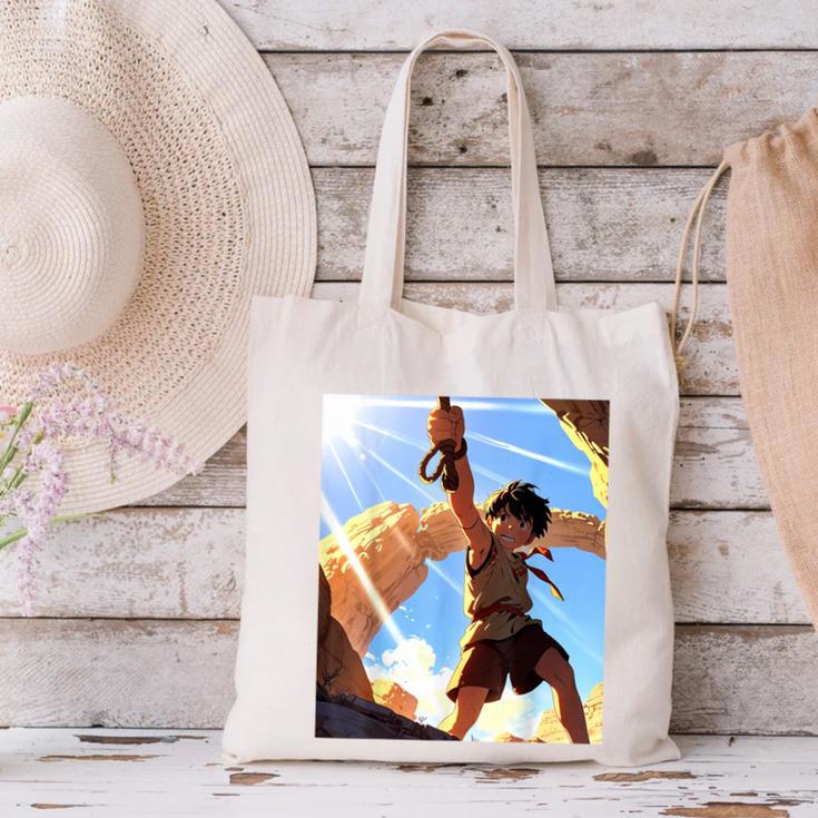 David And Goliath Bible Book Samuel King David Anime Manga Canvas Tote Bag