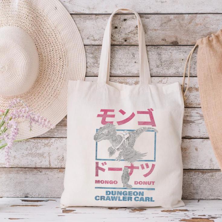 DCC Mongo And Donut Face-Off With Kanji Gamer Series Book Canvas Tote Bag DCC Mongo And Donut Face-Off With Kanji Gamer Series Book Canvas Tote Bag
