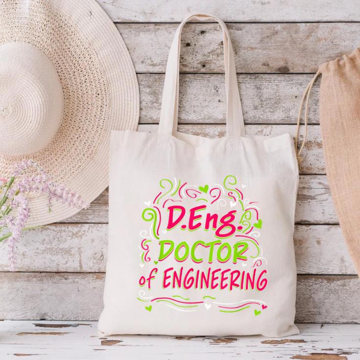 DEng Doctor Of Engineering Doctorate Graduation Canvas Tote Bag
