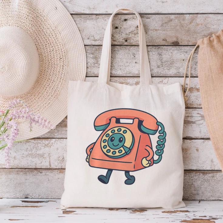 Dial It Back Retro Tech Nostalgia Vintage Premium Tri-Blend Canvas Tote Bag