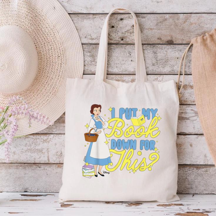 Disney Princess Belle I Put My Book Down For This Canvas Tote Bag