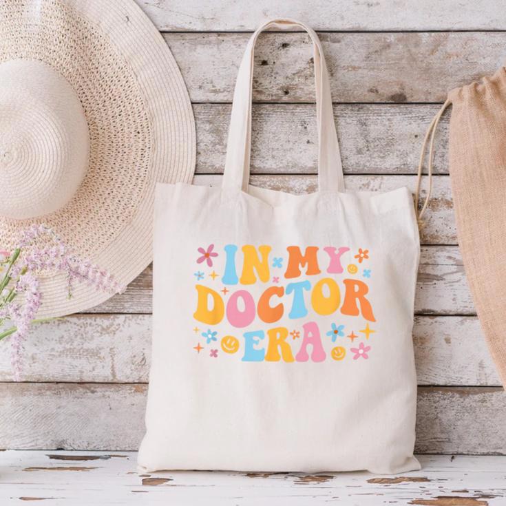In My Doctor Era Student New Doctor Graduation PhD Women Canvas Tote Bag