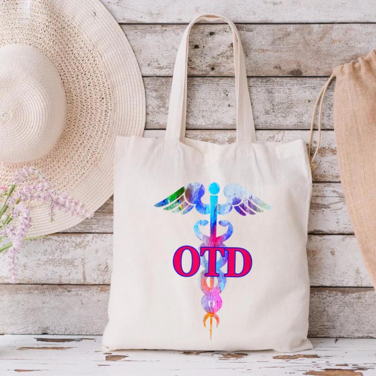 Doctor Of Occupational Therapy OTD Caduceus Graduation Canvas Tote Bag