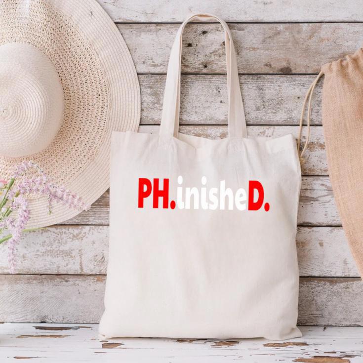 Doctorate PhinisheD PhD Graduation Premium Canvas Tote Bag
