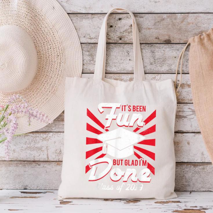 Im Done Graduating Class Of 2019 School GraduationShirt Canvas Tote Bag