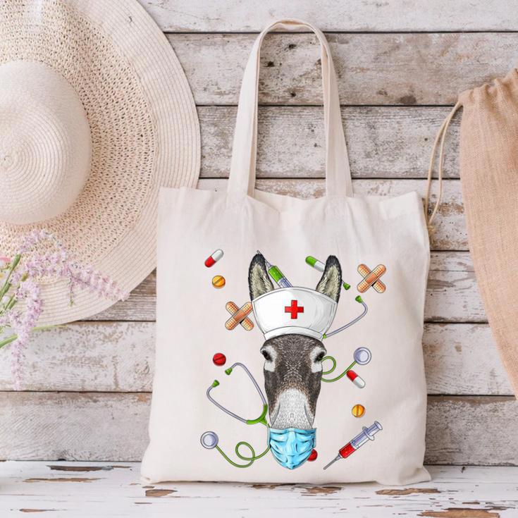 Donkey Nurse RN ER Nursing School Graduation Canvas Tote Bag