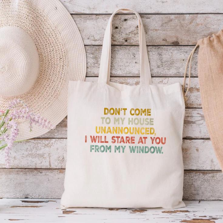 Don't Come To My House Unannounced Introvert Introverted Canvas Tote Bag Don't Come To My House Unannounced Introvert Introverted Canvas Tote Bag