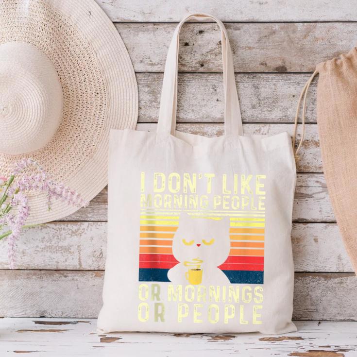 I Don't Like Morning People Introvert Introverted Antisocial Canvas Tote Bag I Don't Like Morning People Introvert Introverted Antisocial Canvas Tote Bag