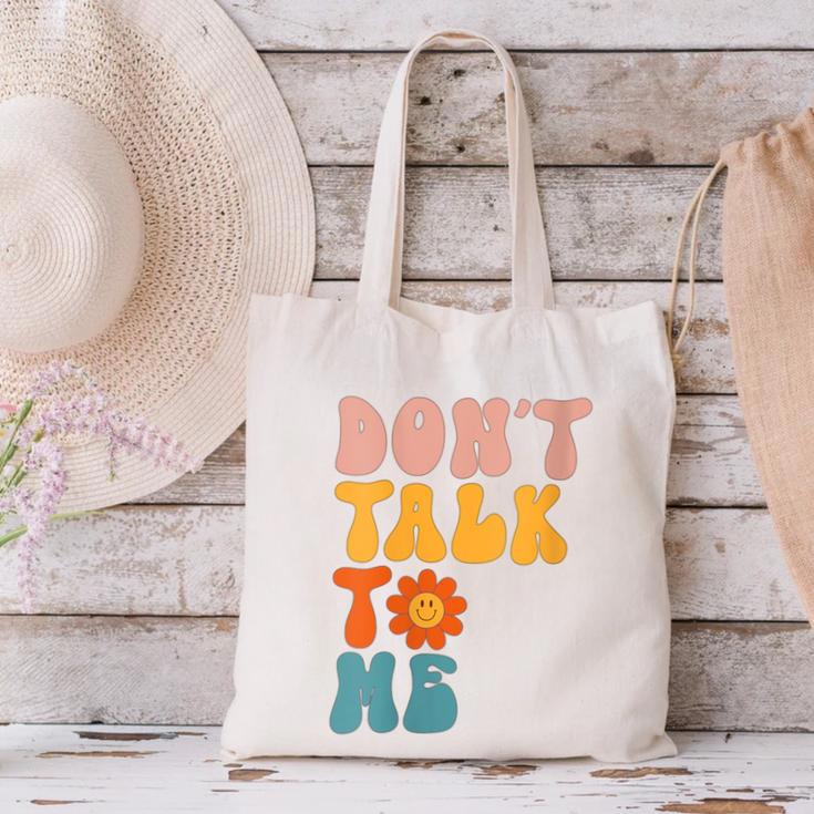 Don't Talk To Me Sarcastic Introvert Antisocial Canvas Tote Bag Don't Talk To Me Sarcastic Introvert Antisocial Canvas Tote Bag