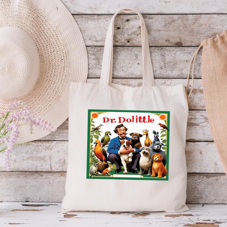 Dr Dolittle Children's Book Cover Premium Tri-Blend Canvas Tote Bag