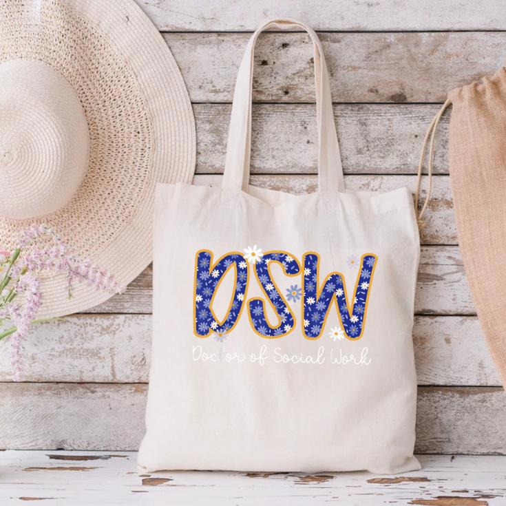 DSW Doctor Of Social Work Graduation DSW Graduate Canvas Tote Bag