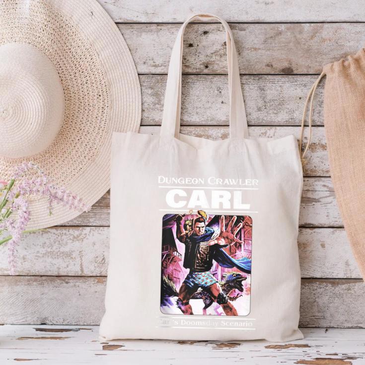 Dungeon Crawler Carl Vintage Paperback Illustration Book Canvas Tote Bag