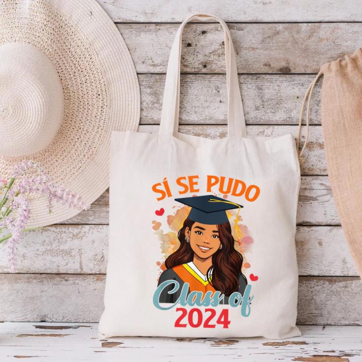 Educated Latina Graduation Day Grad Si Se Pudo Class Of 2024 Canvas Tote Bag