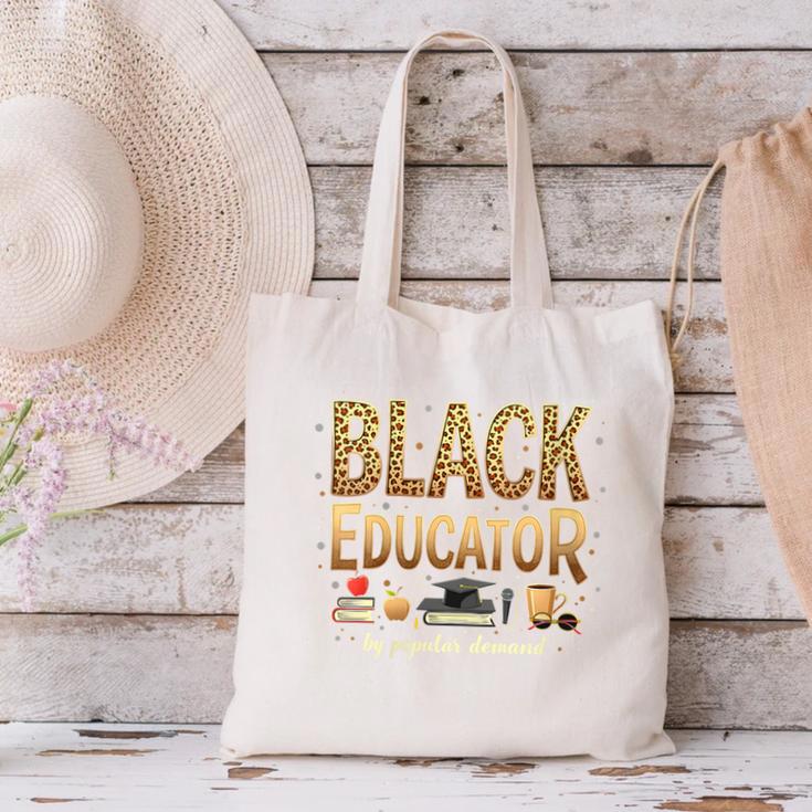 Educator By Popular Demand African American Book Lover Canvas Tote Bag