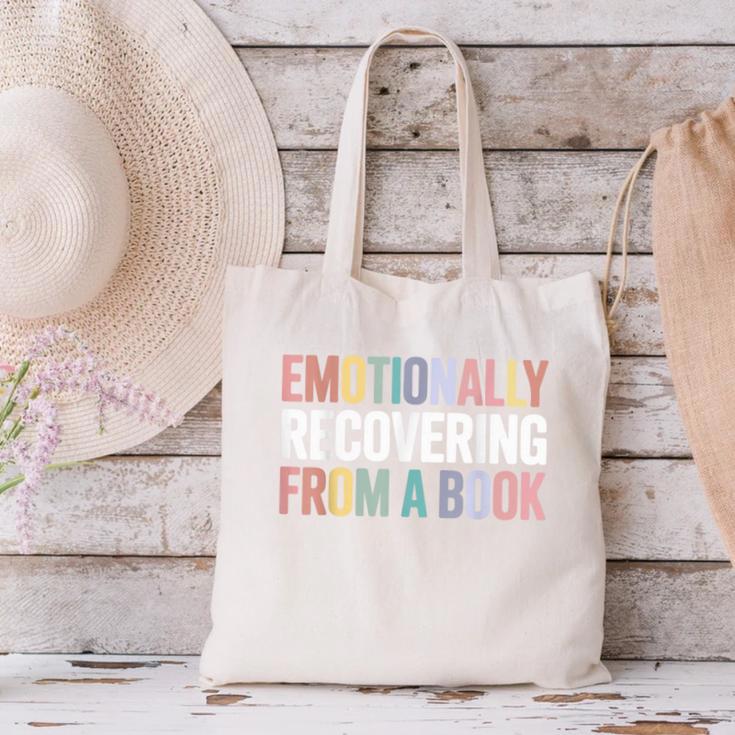 Emotionally Recovering From a Book Reading Librarian Canvas Tote Bag