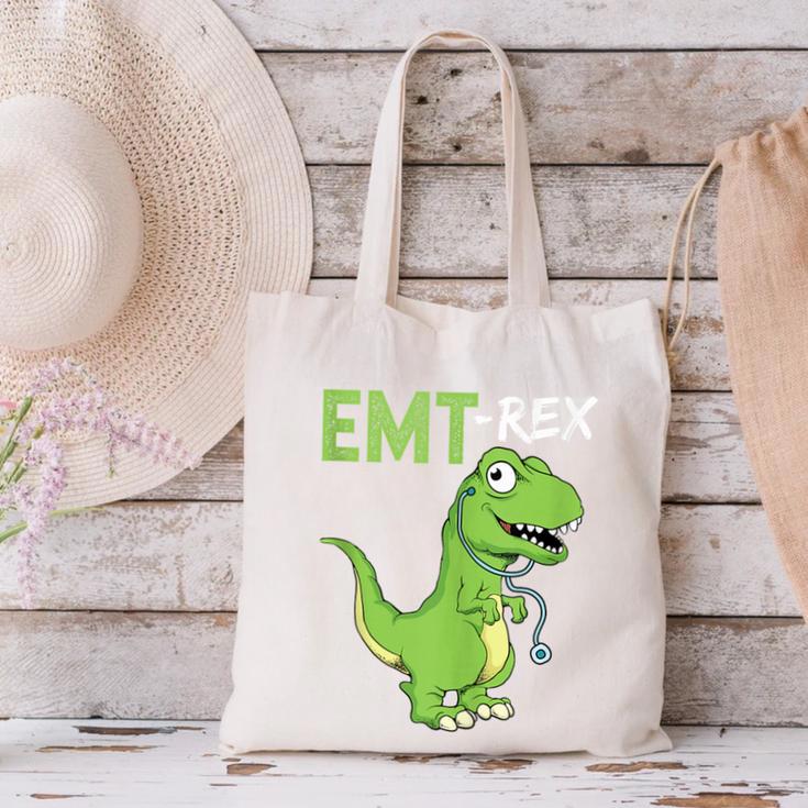 EMT Rex Paramedic Graduation Firefighter Canvas Tote Bag