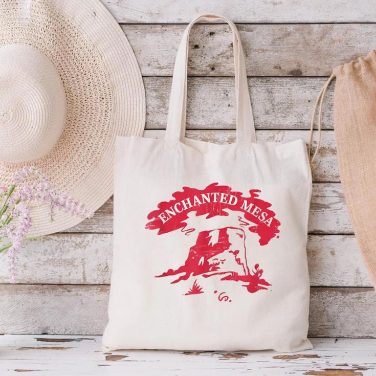 Enchanted Mesa Plateau Nostalgia Canvas Tote Bag