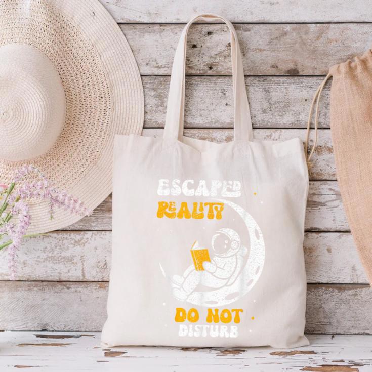 Escaped Reality Do Not Disturb Book Lover Canvas Tote Bag
