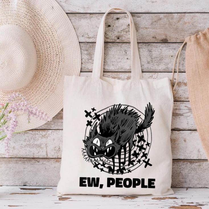 Ew People Introvert Cat Lover Crazy Cats Lady Canvas Tote Bag Ew People Introvert Cat Lover Crazy Cats Lady Canvas Tote Bag