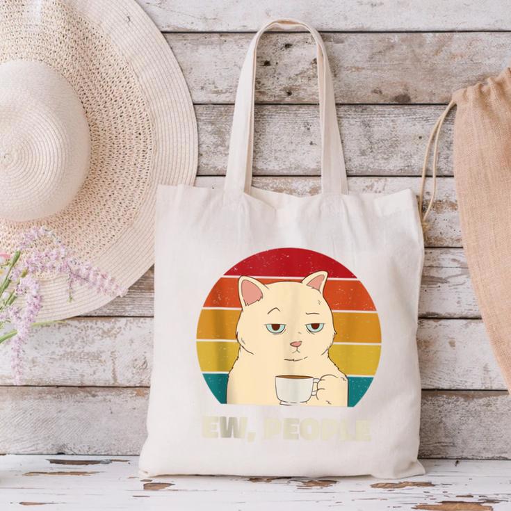 Ew People Introvert Cat Lover Crazy Colorful Cat Lady Canvas Tote Bag Ew People Introvert Cat Lover Crazy Colorful Cat Lady Canvas Tote Bag