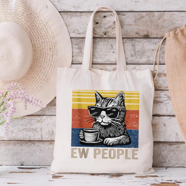 Ew People Introvert Cat Lover Crazy Vintage Cat Lady Canvas Tote Bag Ew People Introvert Cat Lover Crazy Vintage Cat Lady Canvas Tote Bag