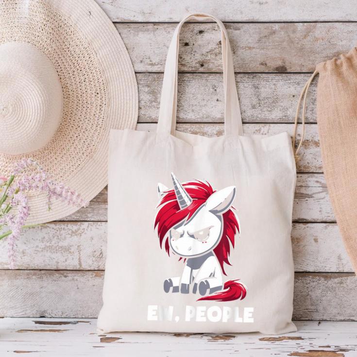 Ew People Unicorn Sarcastic Humor Introvert Canvas Tote Bag Ew People Unicorn Sarcastic Humor Introvert Canvas Tote Bag
