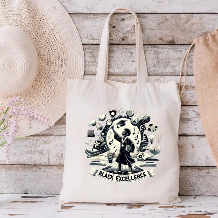 Excellence Graduation Black History Month Inspiring Canvas Tote Bag