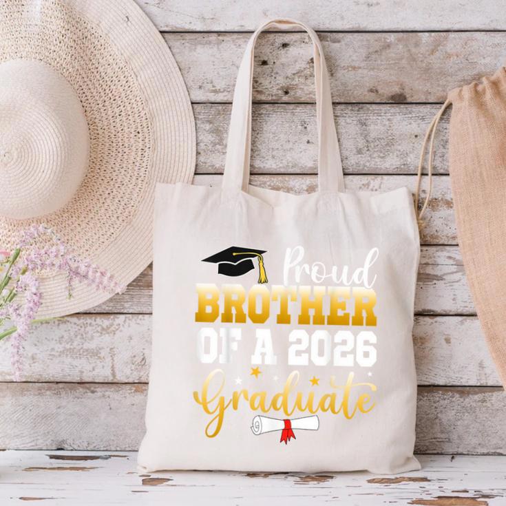 Family Graduation Party Proud Brother Of A 2026 Graduate Canvas Tote Bag