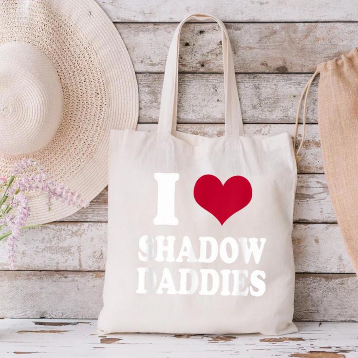 Fantasy Romantasy Book Lover I Love Heart Shadow Daddies Canvas Tote Bag Fantasy Romantasy Book Lover I Love Heart Shadow Daddies Canvas Tote Bag