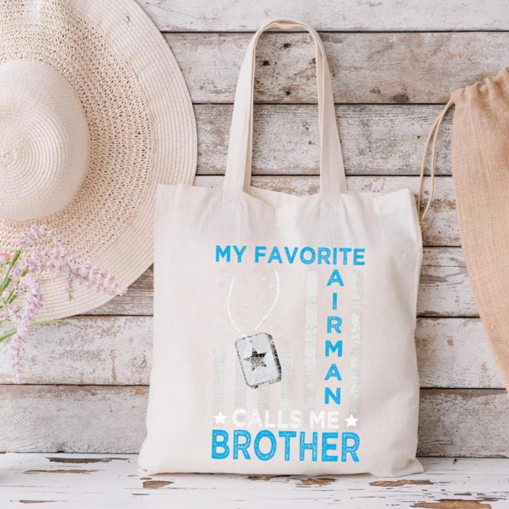 My Favorite Airman Calls Me Brother Airman Graduation Premium Tri-Blend Canvas Tote Bag