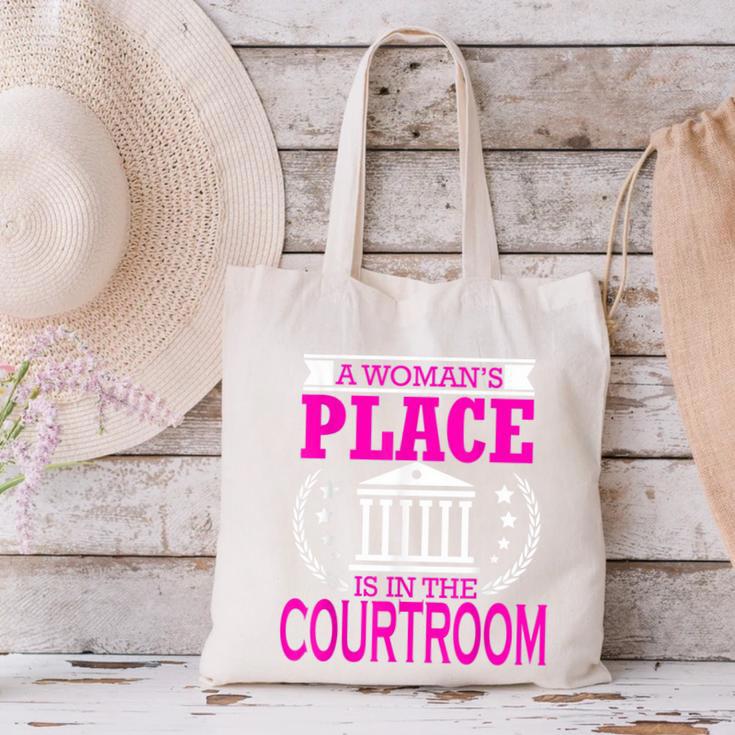 Female Lawyer Women Law Student Graduation Bar Exam Canvas Tote Bag
