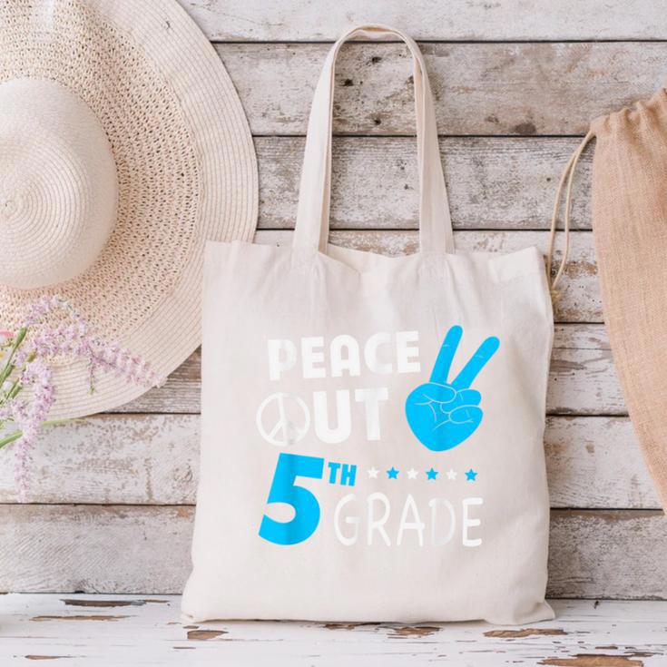 Fifth Grade Graduation Peace Out 5th Grade Boys Canvas Tote Bag