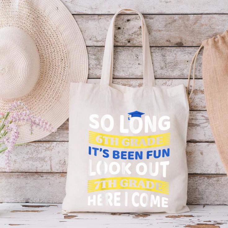 First Day School 7th Grade 6th Grade Graduation Canvas Tote Bag