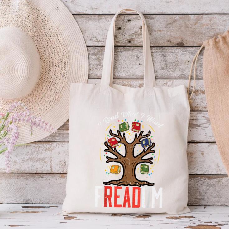 Freadom Tree Read Reading Librarian Book Across America Canvas Tote Bag
