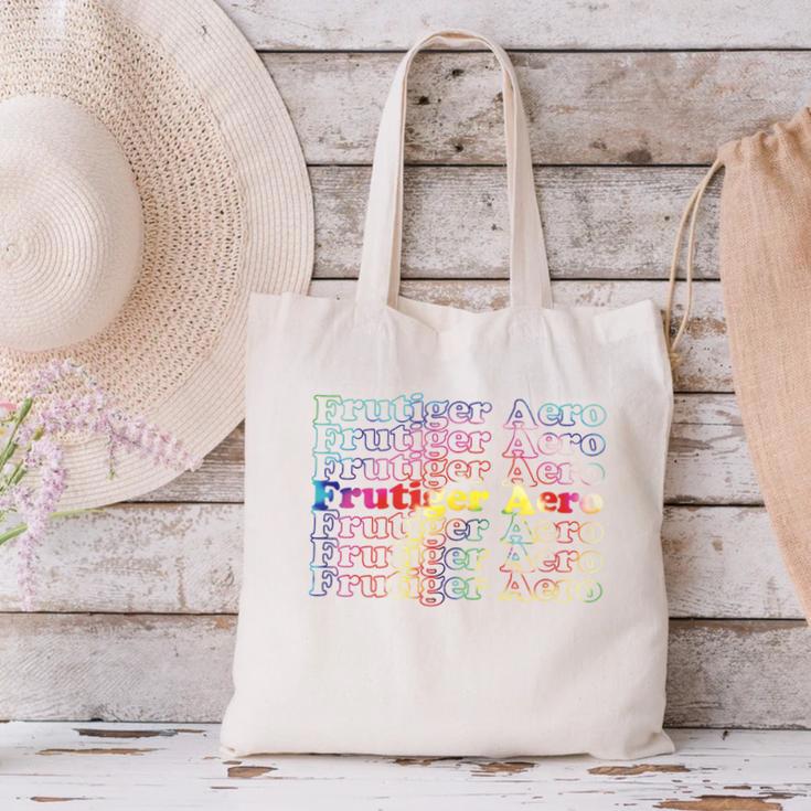Frutiger Aero Graphic Er Tie Dye Canvas Tote Bag