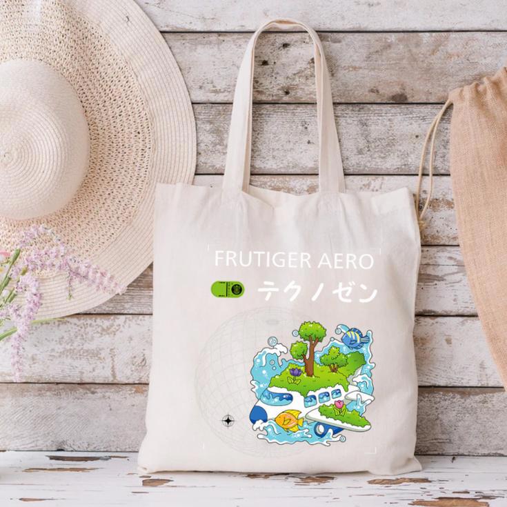 Frutiger Aero Y2K Fashion Trends Statement Piece Tech Orbite Premium Tri-Blend Canvas Tote Bag Frutiger Aero Y2K Fashion Trends Statement Piece Tech Orbite Premium Tri-Blend Canvas Tote Bag